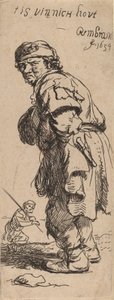 Um camponês chamando: tis vinnich kout Está muito frio, 1634. de Rembrandt van Rijn