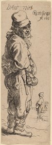 Um Camponês Respondendo: Dats niet Isso não é nada, 1634. de Rembrandt van Rijn