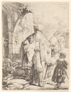 Abraão expulsando Agar e Ismael de Rembrandt van Rijn