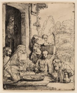 Abraão entretendo os anjos de Rembrandt van Rijn
