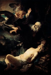 Abraão que sacrifica Isaac, 1635. de Rembrandt van Rijn