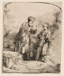 Abraão e Isaque de Rembrandt van Rijn