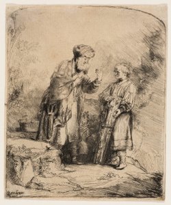 Abraão e Isaque de Rembrandt van Rijn