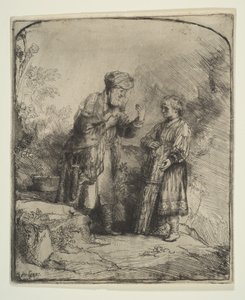 Abraão e Isaac, 1645. de Rembrandt van Rijn
