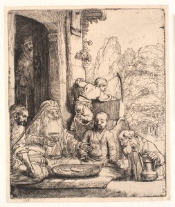 Abraão entretendo os anjos de Rembrandt van Rijn