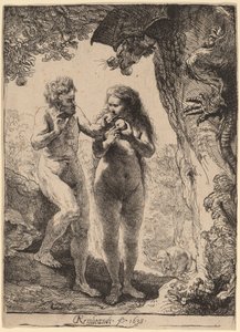 Adão e Eva de Rembrandt van Rijn