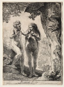 Adão e Eva, 1638. de Rembrandt van Rijn