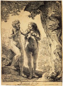 Adão e Eva, 1638. de Rembrandt van Rijn