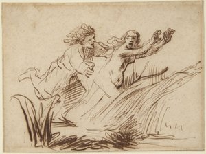 Apolo e Dafne de Rembrandt van Rijn