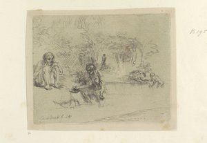 Baders
Colecção de oitenta e cinco estampas originais (título da série) de Rembrandt van Rijn