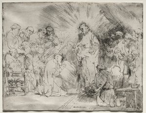 Cristo Aparecendo aos Apóstolos, 1656. de Rembrandt van Rijn