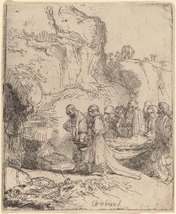 Cristo levado ao túmulo de Rembrandt van Rijn