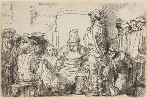Cristo a debater com os doutores de Rembrandt van Rijn