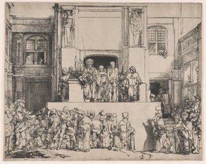 Cristo Apresentado ao Povo, 1655., 1655. de Rembrandt van Rijn
