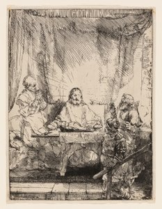 Cristo em Emaús: O Prato Maior de Rembrandt van Rijn