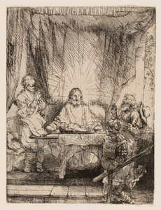 Cristo em Emaús: O Prato Maior de Rembrandt van Rijn