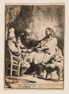 Cristo em Emaús: O Prato Menor de Rembrandt van Rijn