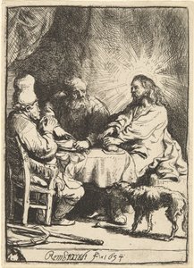 Cristo em Emaús: o Prato Menor de Rembrandt van Rijn