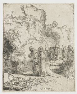 Cristo levado ao túmulo de Rembrandt van Rijn