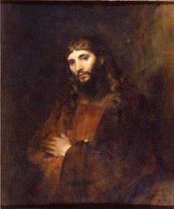 Cristo com Braços Dobrados por Rembrandt van Rhijn (1606-1669) de Rembrandt van Rijn