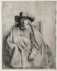 Clement de Jonghe, Printseller, 1651. de Rembrandt van Rijn