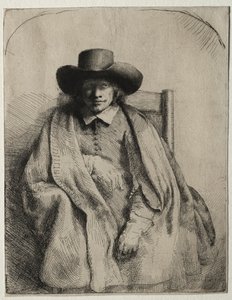 Clement de Jonghe, Printseller, 1651. de Rembrandt van Rijn