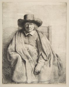 Clement de Jonghe, Printseller, 1651. de Rembrandt van Rijn