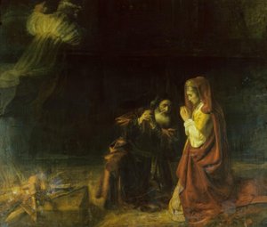 A vítima de Manoá de Rembrandt van Rijn