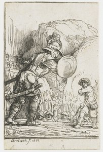 Davi e Golias de Rembrandt van Rijn