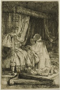 Davi em oração de Rembrandt van Rijn
