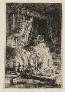Davi em oração de Rembrandt van Rijn
