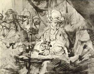 A lavagem das mãos de Pilatos de Rembrandt van Rijn