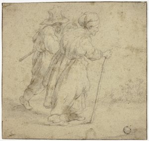 Casal de Camponeses Idosos de Rembrandt van Rijn