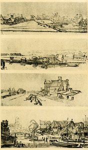 Quatro estudos da paisagem de Rembrandt van Rijn