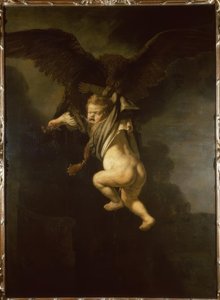 Ganimedes nas garras da águia de Rembrandt van Rijn