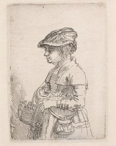 Menina com um cesto de Rembrandt van Rijn