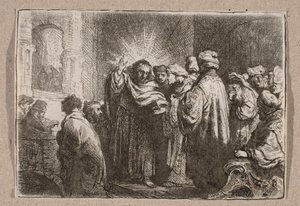 Um cêntimo de renda de Rembrandt van Rijn