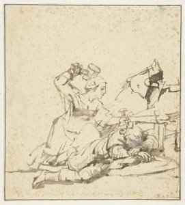 Jael mata Sísera de Rembrandt van Rijn