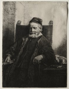 Jan Lutma, Goldsmith, 1656. de Rembrandt van Rijn