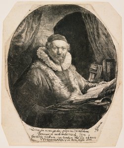 Jan Uytenbogaert, pregador dos remonstrantes de Rembrandt van Rijn