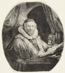Jan Uytenbogaert, pregador dos remonstrantes de Rembrandt van Rijn