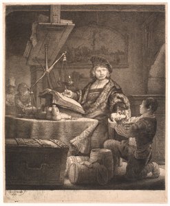 Jan Uytenbogaert, "O Pesador de Ouro" de Rembrandt van Rijn