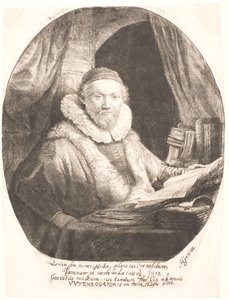 Jan Uytenbogaert, pregador da seita dos arminianos remonstarnts de Rembrandt van Rijn