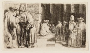 Judeus na Sinagoga de Rembrandt van Rijn