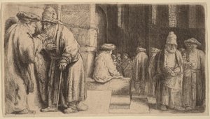Judeus na sinagoga de Rembrandt van Rijn