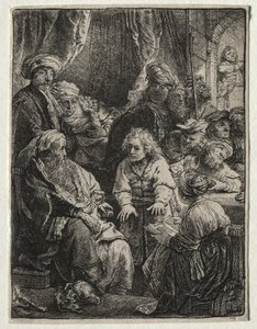 Joseph Telling his Dreams, 1638. de Rembrandt van Rijn