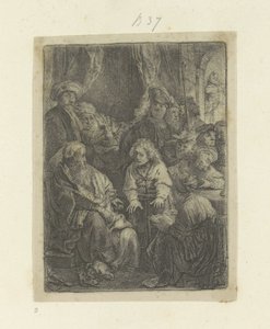 José conta seus sonhos Recueil de quatre-vingt-cinq estampes originales (título da série) de Rembrandt van Rijn