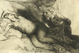 Júpiter e Antíope, c.1659 de Rembrandt van Rijn