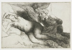 Júpiter e Antíope: a placa maior de Rembrandt van Rijn