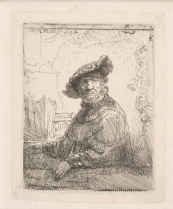 Homem num caramanchão de Rembrandt van Rijn